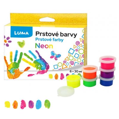 Barvy prstové NEON 6barev 30 ml